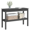 Stolik konsolowy, szary, 110x40x75 cm, lite drewno sosnowe