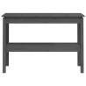 Stolik konsolowy, szary, 110x40x75 cm, lite drewno sosnowe