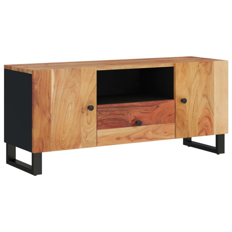 Szafka RTV, 105x33,5x46 cm, akacja i materiał drewnopochodny