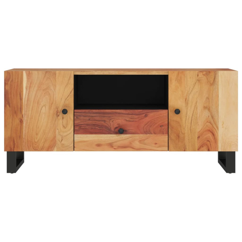 Szafka RTV, 105x33,5x46 cm, akacja i materiał drewnopochodny