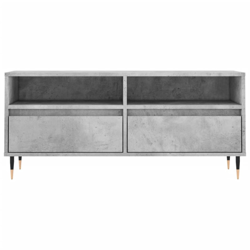 Szafka pod TV, szarość betonu, 100x34,5x44,5 cm