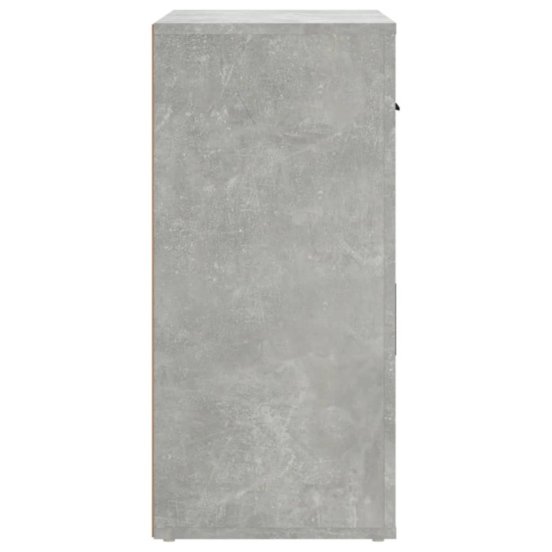 Szafka, szarość betonu, 80x33x70 cm, materiał drewnopochodny