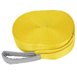 Taśma do slackliningu, 15 m x 50 mm, 150 kg, żółta