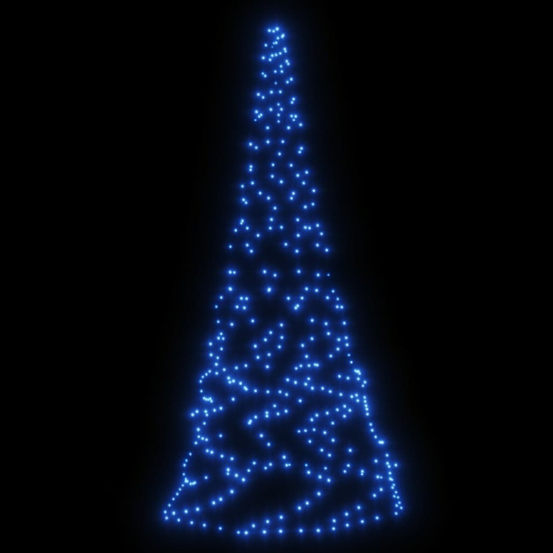 Choinka do montażu na maszcie, 200 niebieskich diod LED, 180 cm