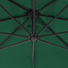Parasol wiszący ze stalowym słupkiem, 300 cm, zielony