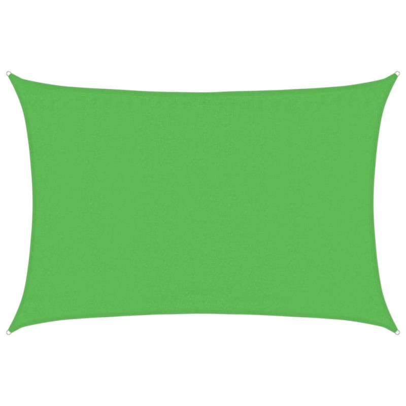 Żagiel przeciwsłoneczny, 160 g/m², jasnozielony, 3,5x4,5m, HDPE