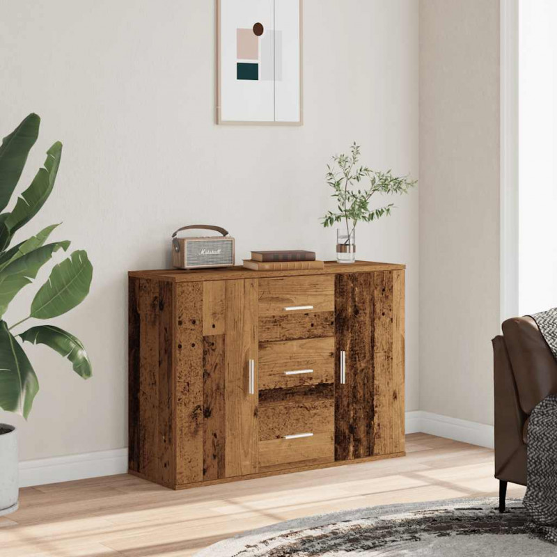 Szafka, stare drewno, 90x29,5x65 cm, materiał drewnopochodny