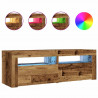 Szafki nocne z LED, 2 szt., stare drewno, 60x35x40 cm