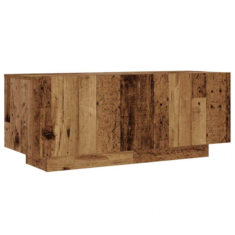 Szafka pod TV z oświetleniem LED, stare drewno, 180x35x40 cm