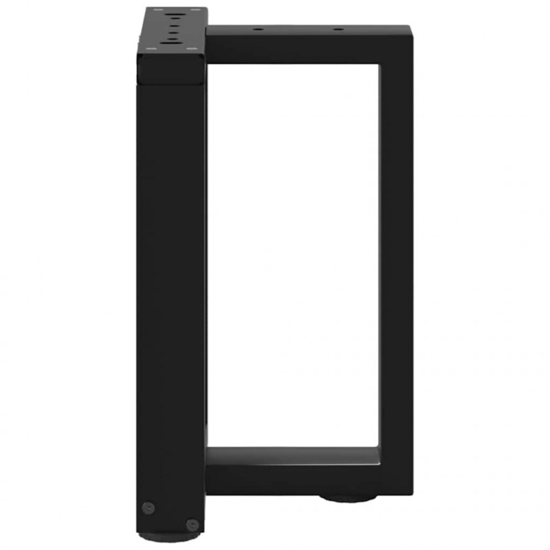 Nogi do stolika kawowego w kształcie litery T 2 szt Czarne Stal