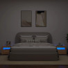 Szafki nocne z LED, 2 szt., dąb artisan, 60x35x40 cm