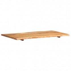 Blat, lite drewno akacjowe, 100x(50-60)x2,5 cm