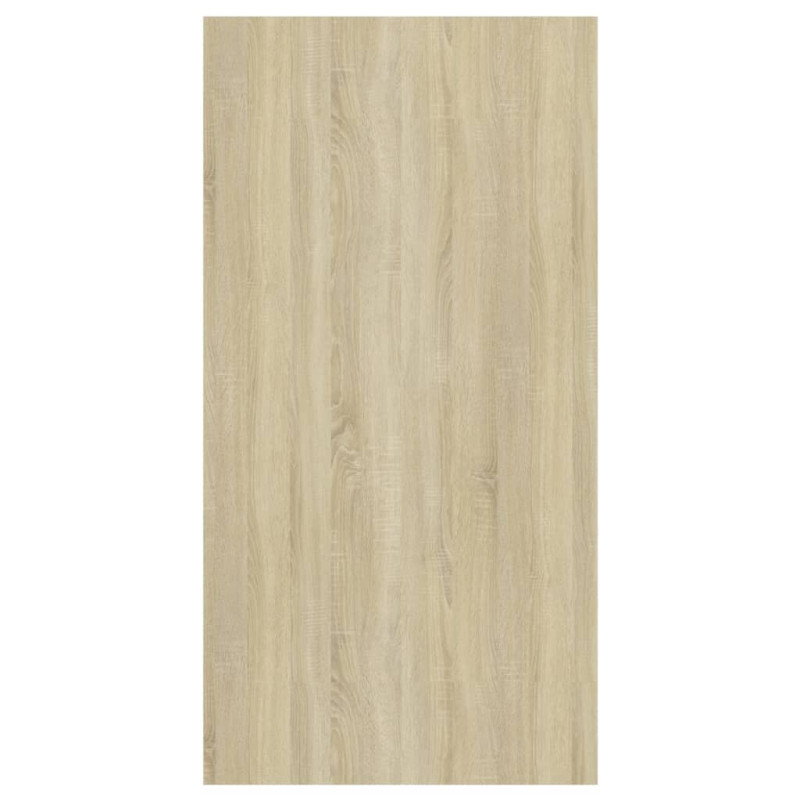 Wisząca szafka pod TV, dąb sonoma i biel, 37x37x72 cm