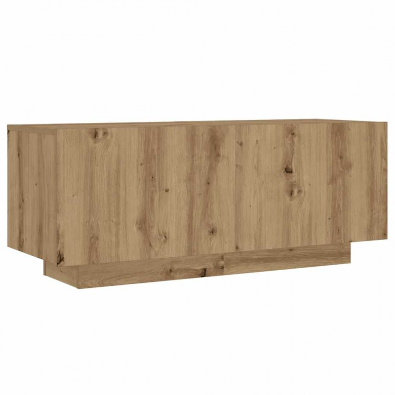 Szafka pod TV z oświetleniem LED, dąb artisan, 180x35x40 cm