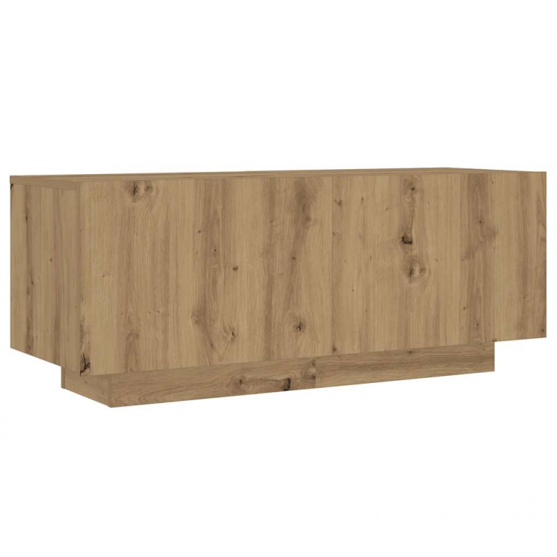 Szafka pod TV z oświetleniem LED, dąb artisan, 300x35x40 cm