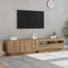 Szafka pod TV z oświetleniem LED, dąb artisan, 200x35x40 cm