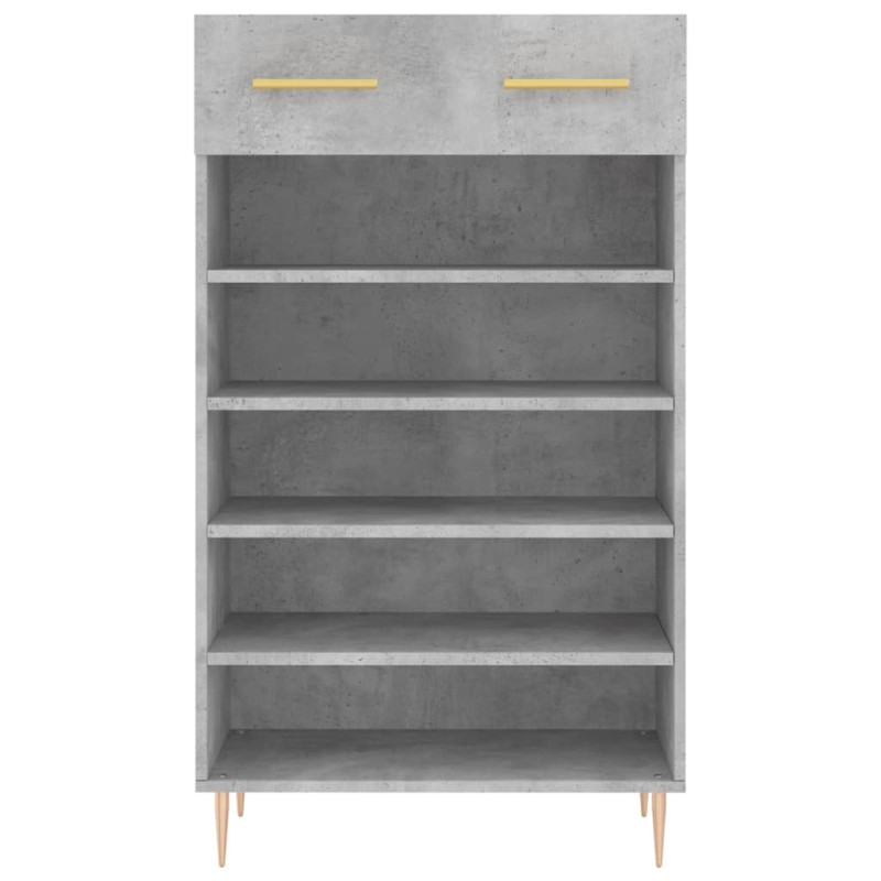 Szafka na buty, szarość betonu, 60x35x105 cm