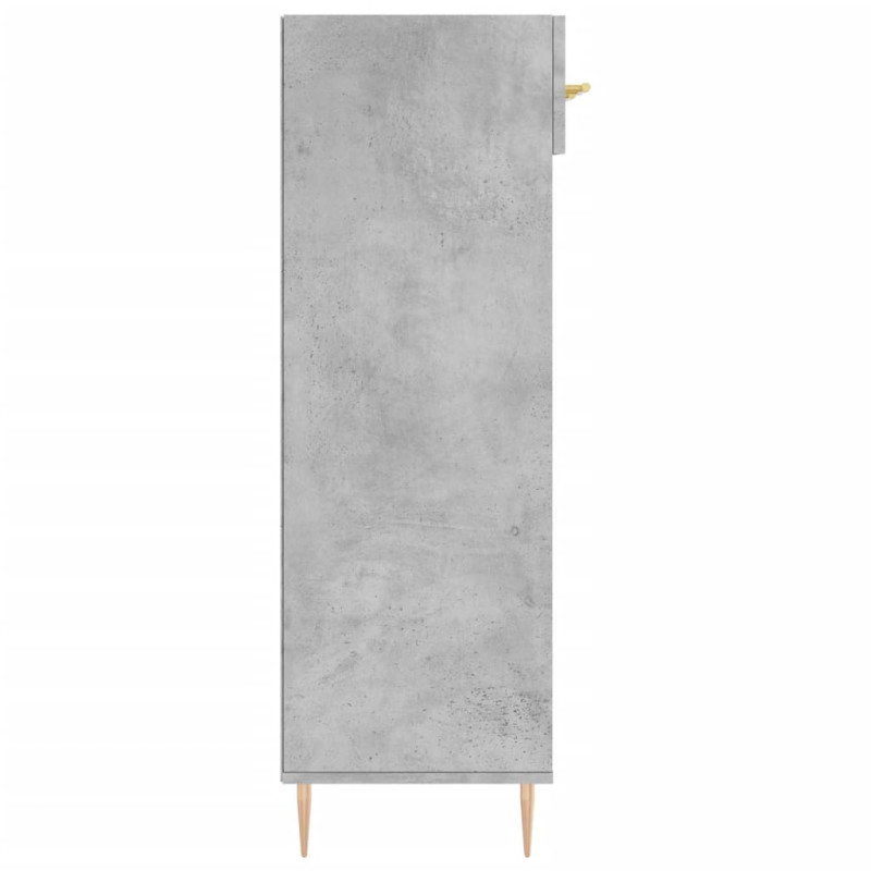 Szafka na buty, szarość betonu, 60x35x105 cm