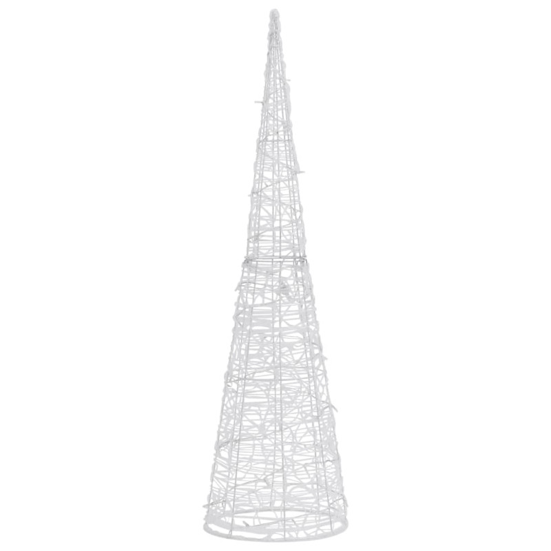 Stożek dekoracyjny, akrylowy, kolorowy, LED, 90 cm