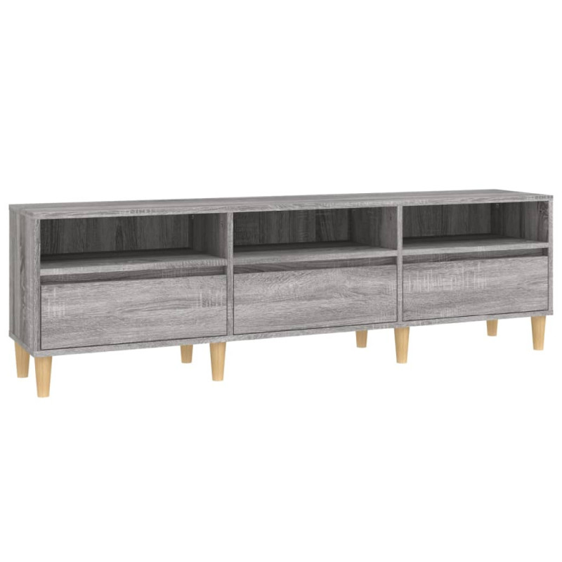 Szafka pod TV, szary dąb sonoma, 150x30x44,5 cm