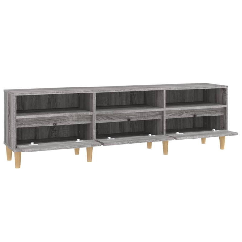 Szafka pod TV, szary dąb sonoma, 150x30x44,5 cm