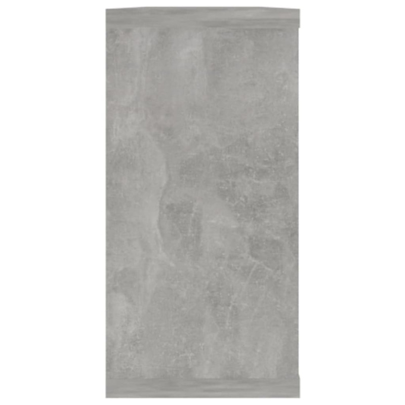 Półki ścienne kostki, 4 szt., szarość betonu, 100x15x30 cm