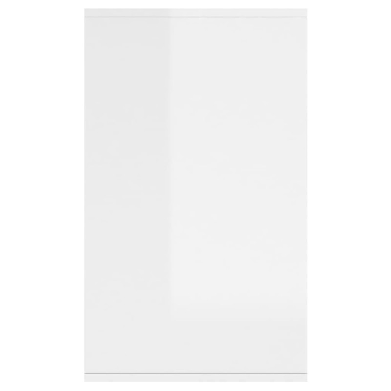 Szafka, biała, połysk, 135x41x75 cm, materiał drewnopochodny