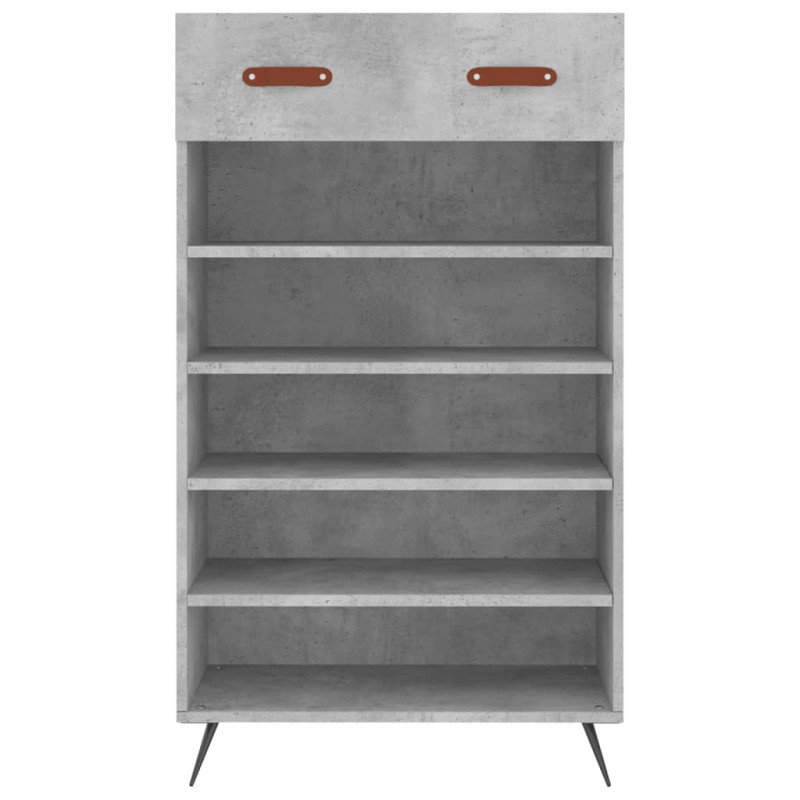 Szafka na buty, szarość betonu, 60x35x105 cm