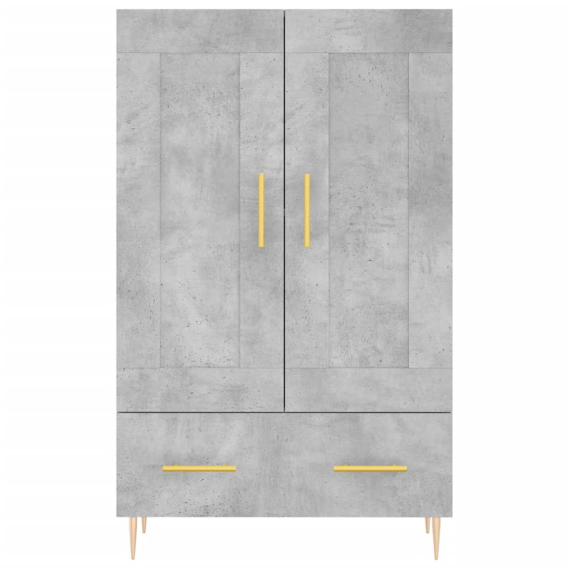 Wysoka szafka, szarość betonu, 69,5x31x115 cm