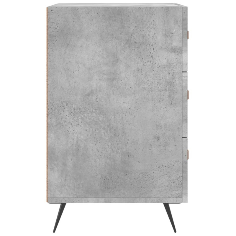 Szafka nocna, szarość betonu, 40x40x66 cm