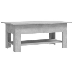 Stolik kawowy, szarość betonu, 102x55x42 cm