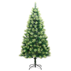 Sztuczna choinka zawiasowa ze stojakiem, 120 cm