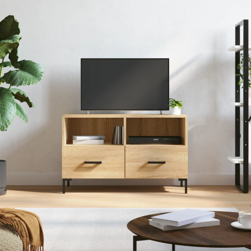 Szafka pod telewizor, dąb sonoma, 80x36x50 cm