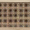 Stolik pod TV, czarny, 80x30x40 cm, drewno sosnowe i rattan