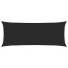 Żagiel przeciwsłoneczny, 160 g/m², czarny, 2x5 m, HDPE