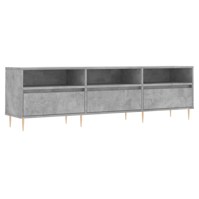 Szafka pod TV, szarość betonu, 150x30x44,5 cm