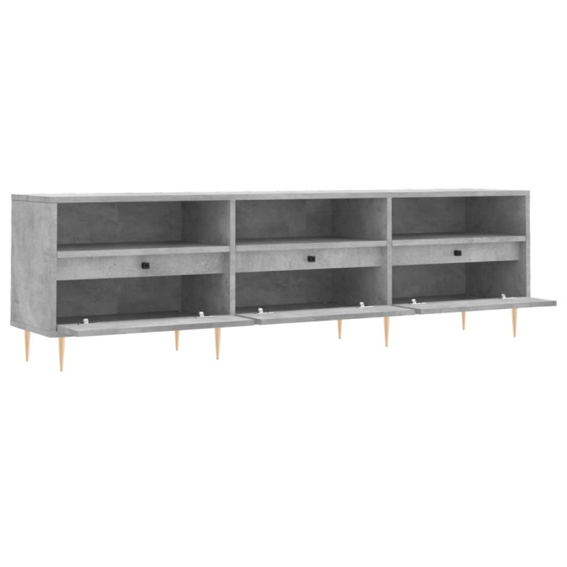 Szafka pod TV, szarość betonu, 150x30x44,5 cm
