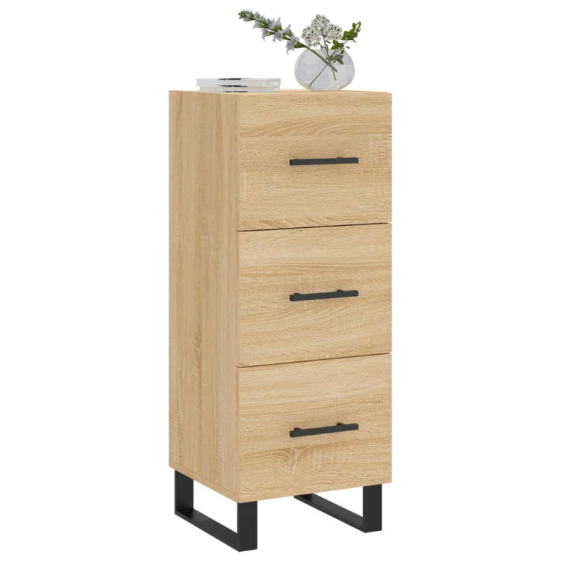 Szafka, dąb sonoma, 34,5x34x90 cm, materiał drewnopochodny