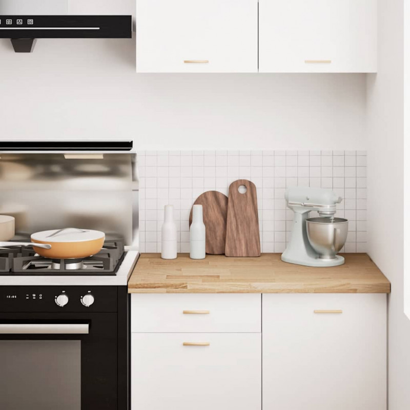 Blat kuchenny, 100x63,5x4 cm, prostokątny, lite drewno dębowe