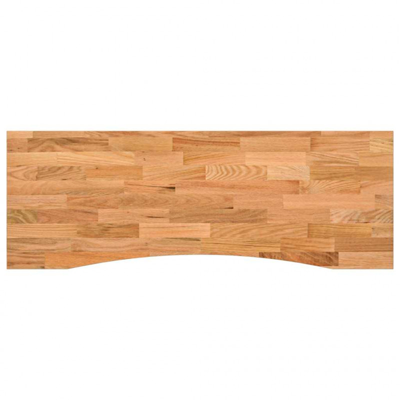 Blat biurka, jasnobrązowy, 140x60x2,5 cm, lite drewno dębowe