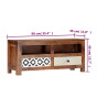 Szafka pod TV, 90 x 30 x 40 cm, lite drewno sheesham