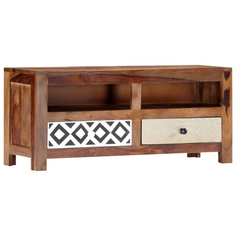 Szafka pod TV, 90 x 30 x 40 cm, lite drewno sheesham