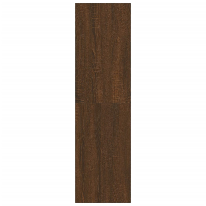 Wiszące szafki TV, 2 szt., brązowy dąb, 30,5x30x110 cm