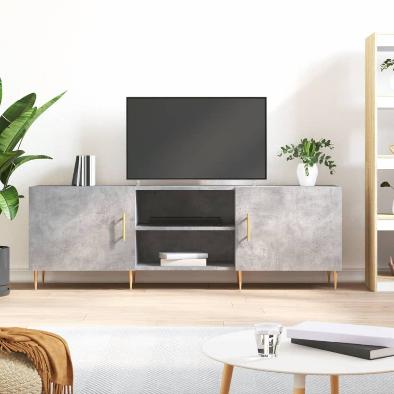 Szafka pod TV, szarość betonu, 150x30x50 cm