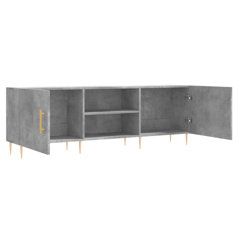 Szafka pod TV, szarość betonu, 150x30x50 cm