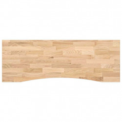 Blat biurka, surowe, 140x60x2,5 cm, lite drewno dębowe
