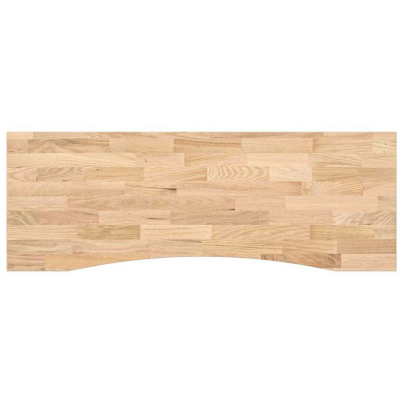 Blat biurka, surowe, 140x60x2,5 cm, lite drewno dębowe