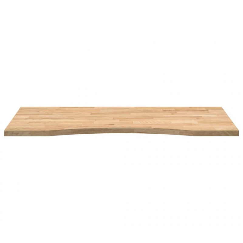 Blat biurka, surowe, 100x50x2,5 cm, lite drewno dębowe