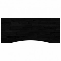Blat biurka, ciemnobrązowy, 120x50x2,5 cm, lite drewno dębowe