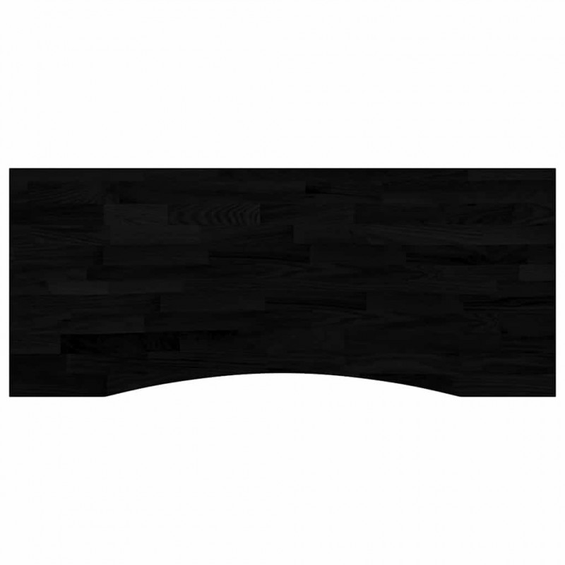 Blat biurka, ciemnobrązowy, 120x50x2,5 cm, lite drewno dębowe